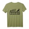 Evolution Rugby Sport Lustig T-Shirt – Klassisches, doppelt genähtes Design für Rugbyspieler und Fans