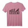 Evolution Rugby Sport Lustig T-Shirt – Klassisches, doppelt genähtes Design für Rugbyspieler und Fans