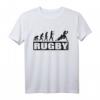 Evolution Rugby Sport Lustig T-Shirt – Klassisches, doppelt genähtes Design für Rugbyspieler und Fans