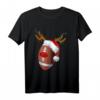 Lustiges Rugby Reindeer Santa Weihnachts-T-Shirt – Perfektes Geschenk für Rugby-Fans zu Weihnachten für Männer, Frauen & Kinder