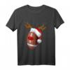Lustiges Rugby Reindeer Santa Weihnachts-T-Shirt – Perfektes Geschenk für Rugby-Fans zu Weihnachten für Männer, Frauen & Kinder