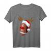 Lustiges Rugby Reindeer Santa Weihnachts-T-Shirt – Perfektes Geschenk für Rugby-Fans zu Weihnachten für Männer, Frauen & Kinder