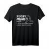 Rugby Mom Rugbyspieler Rugby Coach T-Shirt - Perfektes Geschenk für Rugby Fans, Spieler und Trainer zu Geburtstagen und Anlässen
