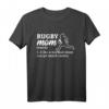 Rugby Mom Rugbyspieler Rugby Coach T-Shirt - Perfektes Geschenk für Rugby Fans, Spieler und Trainer zu Geburtstagen und Anlässen