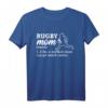 Rugby Mom Rugbyspieler Rugby Coach T-Shirt - Perfektes Geschenk für Rugby Fans, Spieler und Trainer zu Geburtstagen und Anlässen