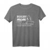 Rugby Mom Rugbyspieler Rugby Coach T-Shirt - Perfektes Geschenk für Rugby Fans, Spieler und Trainer zu Geburtstagen und Anlässen