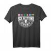 Rugby 6 Nationen T-Shirt mit Länderflaggen - England, Frankreich, Wales, Schottland, Italien, Irland für Fans, Spieler & Trainer