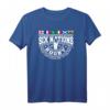 Rugby 6 Nationen T-Shirt mit Länderflaggen - England, Frankreich, Wales, Schottland, Italien, Irland für Fans, Spieler & Trainer