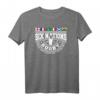 Rugby 6 Nationen T-Shirt mit Länderflaggen - England, Frankreich, Wales, Schottland, Italien, Irland für Fans, Spieler & Trainer