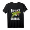 Rugby Saurus Lustiges Rugby Dinosaurier Spieler Fan T-Shirt – Perfektes Geschenk für Rugby Fans, Trainer & Teammitglieder