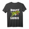 Rugby Saurus Lustiges Rugby Dinosaurier Spieler Fan T-Shirt – Perfektes Geschenk für Rugby Fans, Trainer & Teammitglieder