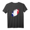 Rugby Ball Frankreich Flagge T-Shirt für Herren, Damen & Kinder – Unterstützung für Les Bleus, ideales Geschenk & Fan-Outfit