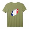 Rugby Ball Frankreich Flagge T-Shirt für Herren, Damen & Kinder – Unterstützung für Les Bleus, ideales Geschenk & Fan-Outfit