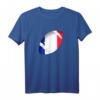 Rugby Ball Frankreich Flagge T-Shirt für Herren, Damen & Kinder – Unterstützung für Les Bleus, ideales Geschenk & Fan-Outfit