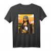 Lustiges Rugby T-Shirt mit Mona Lisa - Kreatives Rugby-Fan Shirt für Frauen, Spieler, Trainer & Stadion-Fans