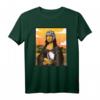 Lustiges Rugby T-Shirt mit Mona Lisa - Kreatives Rugby-Fan Shirt für Frauen, Spieler, Trainer & Stadion-Fans