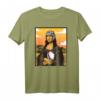 Lustiges Rugby T-Shirt mit Mona Lisa - Kreatives Rugby-Fan Shirt für Frauen, Spieler, Trainer & Stadion-Fans