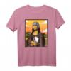 Lustiges Rugby T-Shirt mit Mona Lisa - Kreatives Rugby-Fan Shirt für Frauen, Spieler, Trainer & Stadion-Fans
