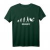 Rugby Evolution Sport Championship T-Shirt – Klassisch geschnitten, doppelt genähter Saum, perfekt für Rugby Supporter