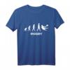 Rugby Evolution Sport Championship T-Shirt – Klassisch geschnitten, doppelt genähter Saum, perfekt für Rugby Supporter