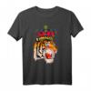 Tiger mit Edelsteinaugen und Krone T-Shirt – Trendiges modernes surrealistisches Design für Sport, Partys & Geschenke für Kunst- und Tierliebhaber