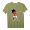 Dabbing Soccer Boy Tunesien Trikot - Lustiges Fußball T-Shirt für Jungen, Kinder & Jugendliche, ideal für Turniere & Geburtstage