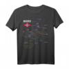 Madrid Spanien Metro U-Bahn Karte T-Shirt – Geschenk für Reisende, Zug- und Eisenbahnfreunde, Erinnerungsstück für Madrid-Urlaub