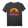 Santa Cruz CA Retro Sonnenuntergang T-Shirt - Vintage Surfer Beachmode für Sommerurlaub & Strandfans