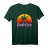 Santa Cruz CA Retro Sonnenuntergang T-Shirt - Vintage Surfer Beachmode für Sommerurlaub & Strandfans