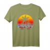 Santa Cruz CA Retro Sonnenuntergang T-Shirt - Vintage Surfer Beachmode für Sommerurlaub & Strandfans