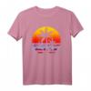 Santa Cruz CA Retro Sonnenuntergang T-Shirt - Vintage Surfer Beachmode für Sommerurlaub & Strandfans