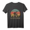 Santa Cruz CA Kalifornien Surfer Retro T-Shirt im Vintage Style - 70er & 80er Jahre Beach Strand Surf Design für Surfer, Fahrradfahrer & Outdoor-Enthusiasten