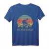 Santa Cruz CA Kalifornien Surfer Retro T-Shirt im Vintage Style - 70er & 80er Jahre Beach Strand Surf Design für Surfer, Fahrradfahrer & Outdoor-Enthusiasten