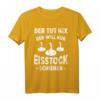 Herren Der Tut Nix Der Will Nur Eisstock Schießen Stockschütze T-Shirt - Perfektes Team-Outfit & Geschenkidee für Wintersportliebhaber