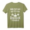 Herren Der Tut Nix Der Will Nur Eisstock Schießen Stockschütze T-Shirt - Perfektes Team-Outfit & Geschenkidee für Wintersportliebhaber