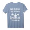 Herren Der Tut Nix Der Will Nur Eisstock Schießen Stockschütze T-Shirt - Perfektes Team-Outfit & Geschenkidee für Wintersportliebhaber