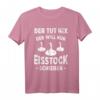 Herren Der Tut Nix Der Will Nur Eisstock Schießen Stockschütze T-Shirt - Perfektes Team-Outfit & Geschenkidee für Wintersportliebhaber