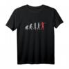 Evolution Sportschütze Steinzeit bis Heute Geschenk - Lustiges Schütze T-Shirt für Jäger, Schützenkönige und Waffenliebhaber