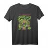 HapMonkey T-Shirt mit klassischer Gruppenpose - Nickelodeon Ninja Turtles Retro Cartoon Apparel für Männer, Frauen, Jungen und Mädchen