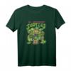 HapMonkey T-Shirt mit klassischer Gruppenpose - Nickelodeon Ninja Turtles Retro Cartoon Apparel für Männer, Frauen, Jungen und Mädchen