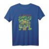 HapMonkey T-Shirt mit klassischer Gruppenpose - Nickelodeon Ninja Turtles Retro Cartoon Apparel für Männer, Frauen, Jungen und Mädchen