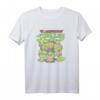HapMonkey T-Shirt mit klassischer Gruppenpose - Nickelodeon Ninja Turtles Retro Cartoon Apparel für Männer, Frauen, Jungen und Mädchen