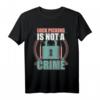 Lustiges Lockpicker T-Shirt mit Werkzeug – Geschenkidee für Lockpicking Hobby & Sport, inklusive Schloss & Übungsschloss
