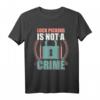 Lustiges Lockpicker T-Shirt mit Werkzeug – Geschenkidee für Lockpicking Hobby & Sport, inklusive Schloss & Übungsschloss