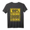 Lustiges Schlosser T-Shirt - 100% Lebende Schlosser Legende, originelles Geschenk für Metallarbeiter und Handwerker