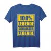 Lustiges Schlosser T-Shirt - 100% Lebende Schlosser Legende, originelles Geschenk für Metallarbeiter und Handwerker