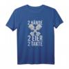 Tuning Spruch Autofan Racer Car T-Shirt mit 2 Händen, 2 Eier & 2 Takte – Lustige Garage, Drift & Motorsport Kleidung für Mechaniker & Autoenthusiasten