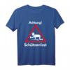 Achtung Schützenfest Lustiges Schützenverein Bier Saufen T-Shirt - Perfektes Partyoutfit und Geschenk für Bierliebhaber zum Schützenfest, Geburtstag oder Weihnachten