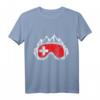 Schweiz Flagge Ski Geschenk Wintersport T-Shirt - Perfekt für Skifahrer, Snowboarder & Alpenfans, ideal zu Weihnachten & Geburtstagen