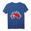 Schweiz Flagge Ski Geschenk Wintersport T-Shirt - Perfekt für Skifahrer, Snowboarder & Alpenfans, ideal zu Weihnachten & Geburtstagen